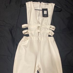 All white jumpsuit